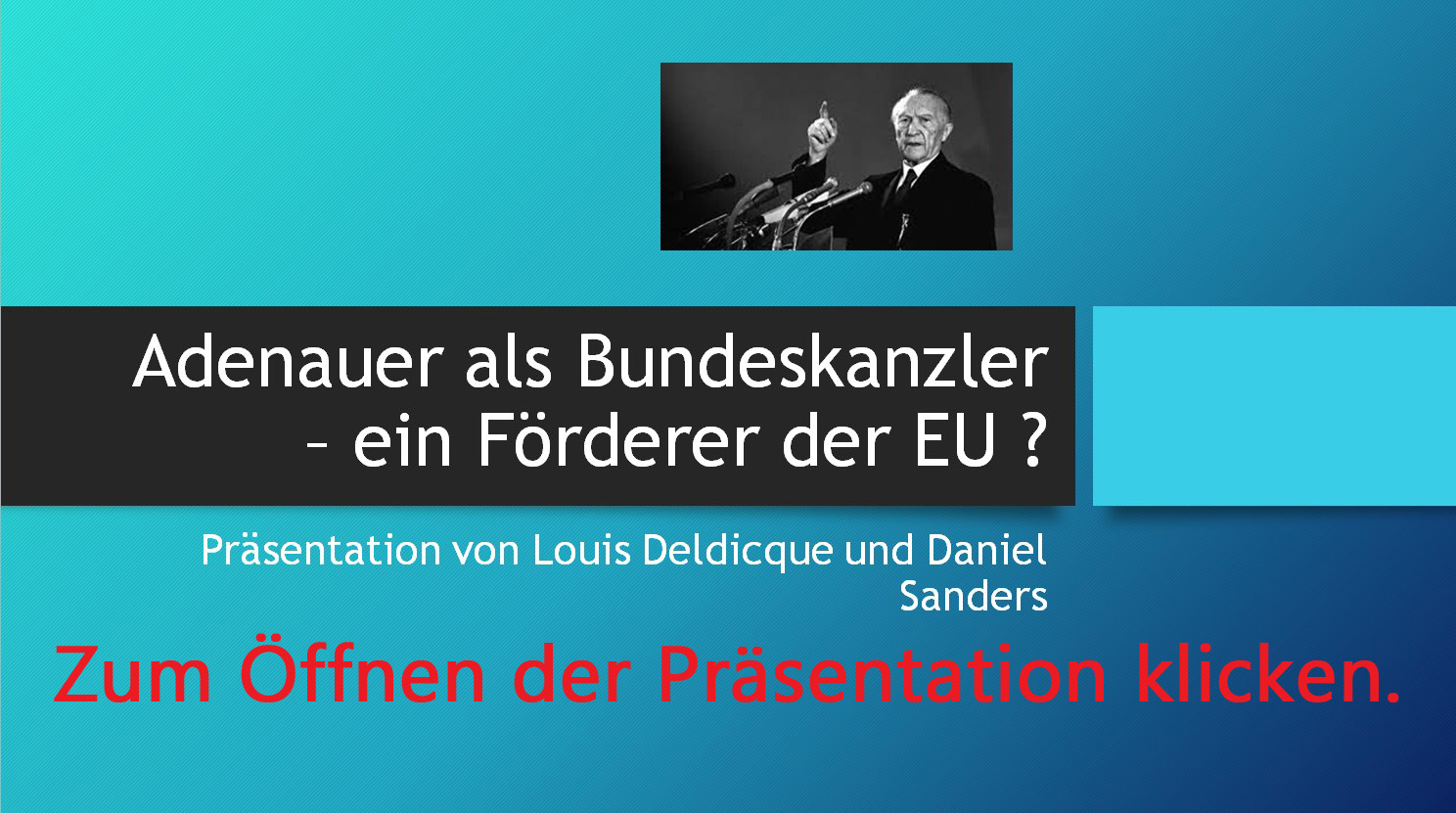 Adenauer Präsentation Europatag